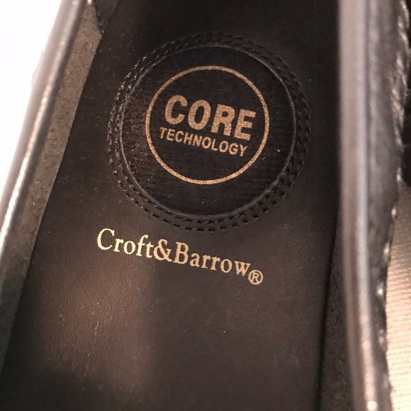 Croft & Barrow Edge Black Leather Tassels Loafers main image 5